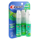 Crest Scope empaque variantes mentolado: opciones de diseño para frescura diaria.