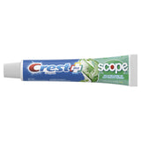 Crest + Scope blanqueante en tubo principal para limpieza diaria con sabor a menta.