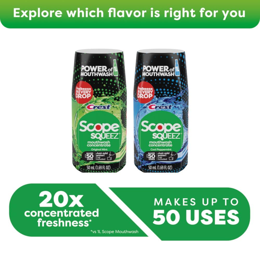 Crest Scope Squeez, diseño práctico para viajes o uso diario.