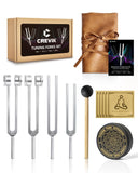 CREVIK tenedor de afinación 128 Hz para meditaciones y equilibrio emocional