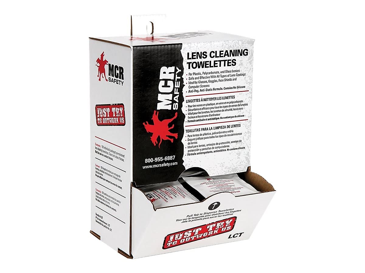 Crews MCR LCT: toallitas para limpieza de lentes, anti niebla y anti estática.