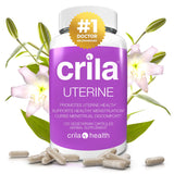 Crila: botella vertiéndose para apoyo ovárico diario.