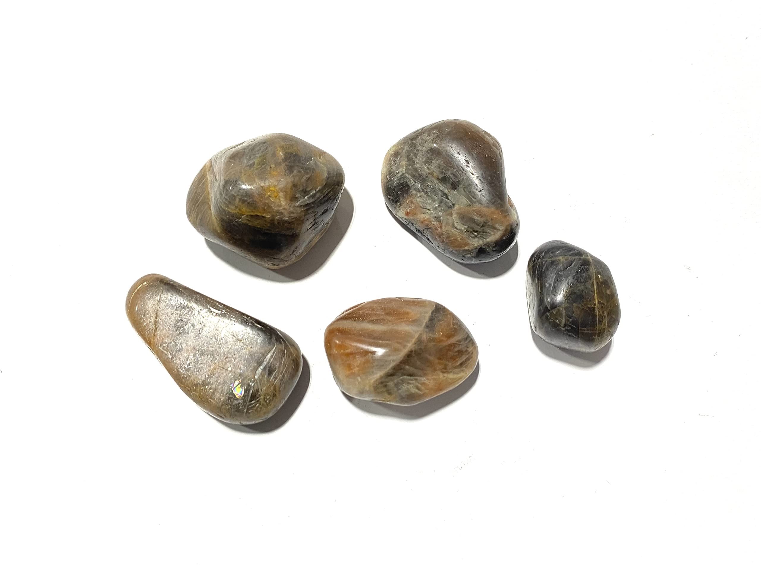 Piedra Crisálida Luna Negra en presentación bolsita, ideal para regalo diario.