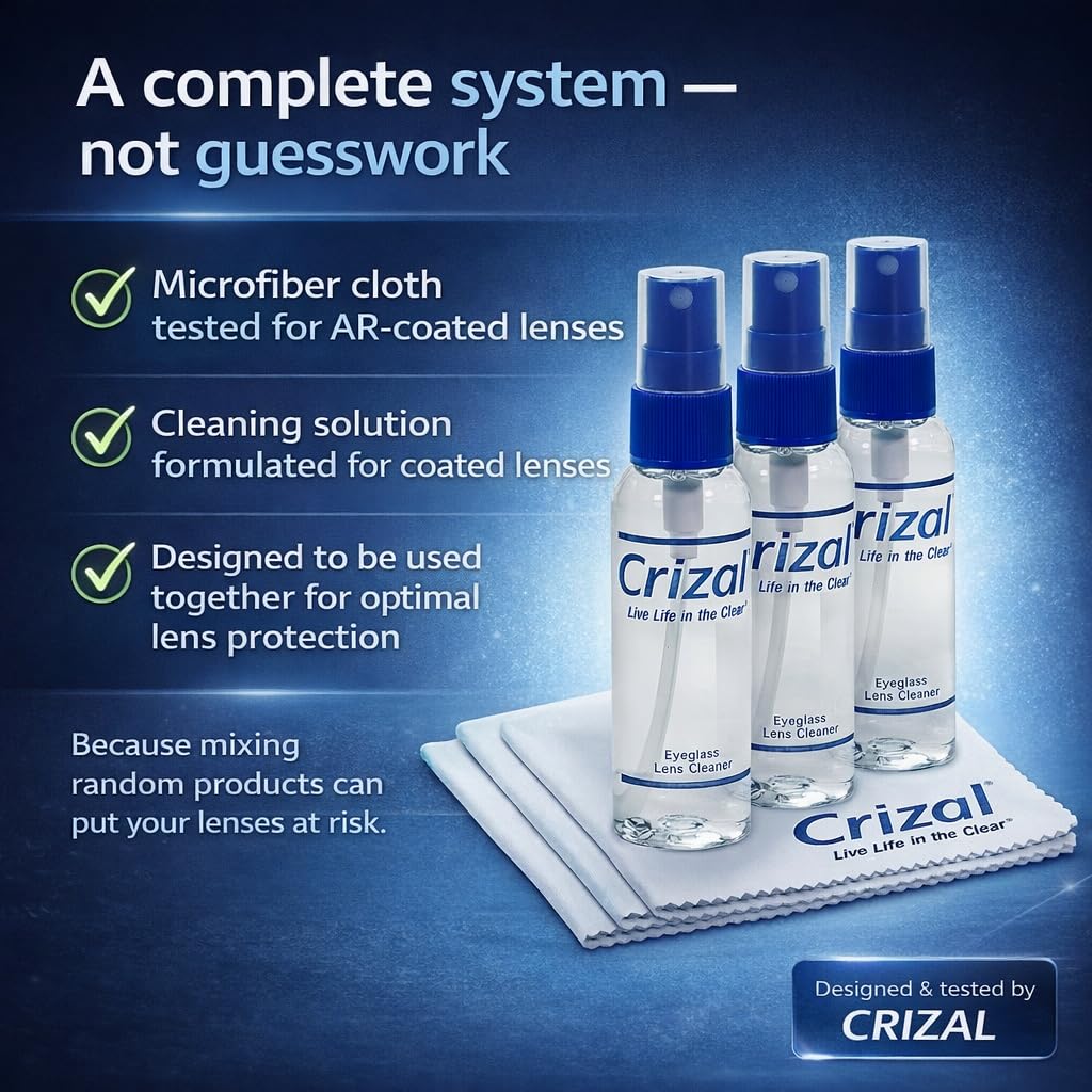 Crizal kit limpieza portátil para viaje: fácil de llevar y usar en cualquier lugar.