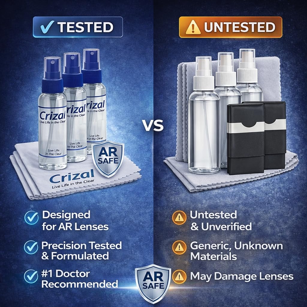 Crizal paño microfibra AR: levanta residuos con delicadeza para proteger recubrimientos.