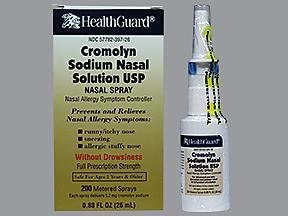 Cromolyn brand: solución nasal 26 ml, dosificador para uso diario