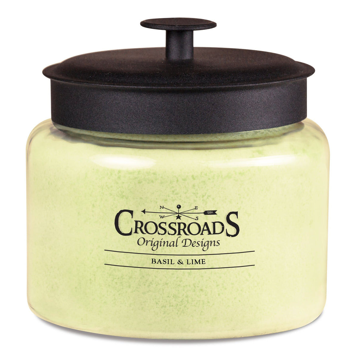 Vela CROSSROADS Basil & Lime, vela de 4 mechas para perfumar y ambientar el hogar.