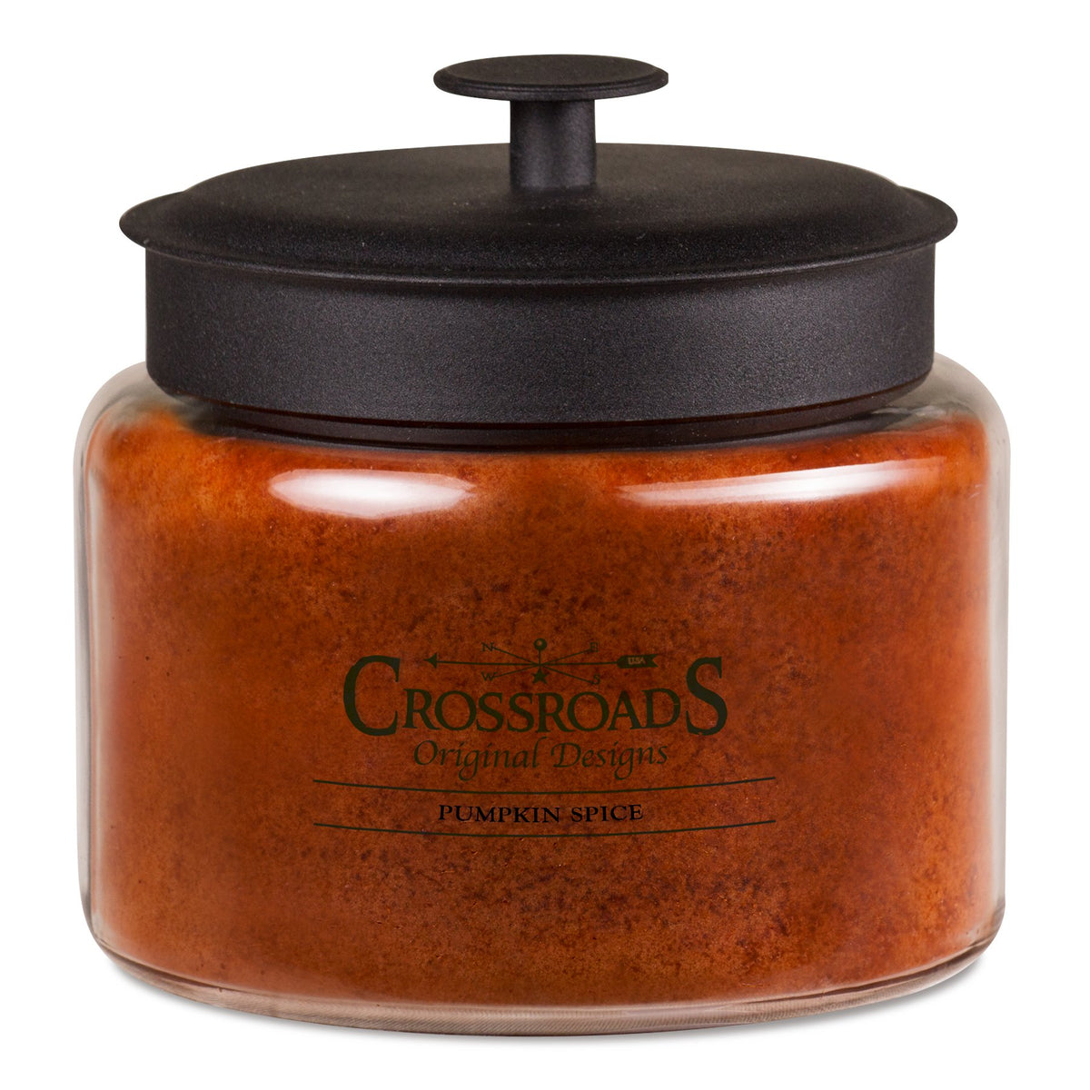 Vela Crossroads Pumpkin Spice 64 oz con 4 mechas, aroma cálido para ambientar el hogar