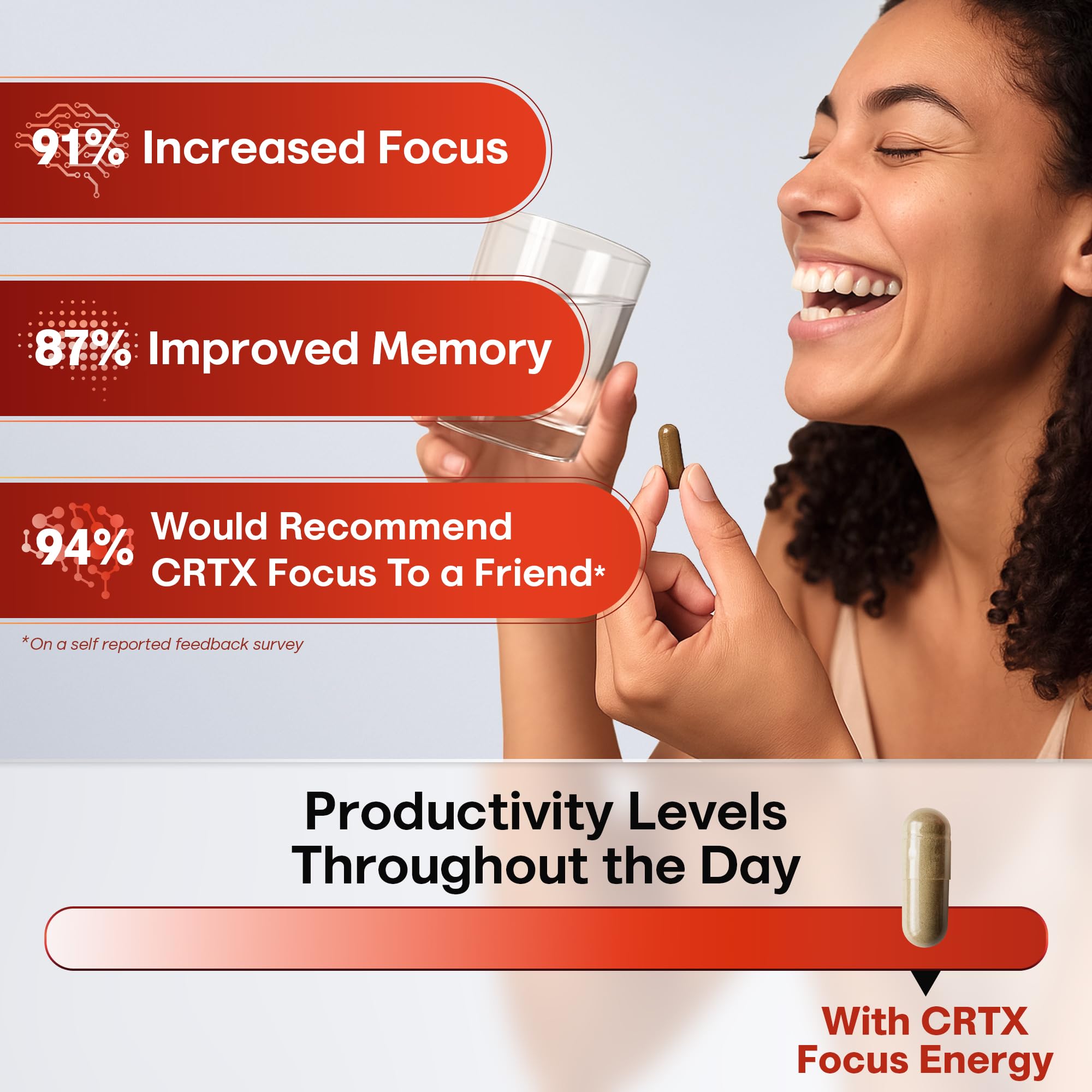 CRTX Nutrition Focus: ambiente de oficina para sesiones de alto rendimiento.