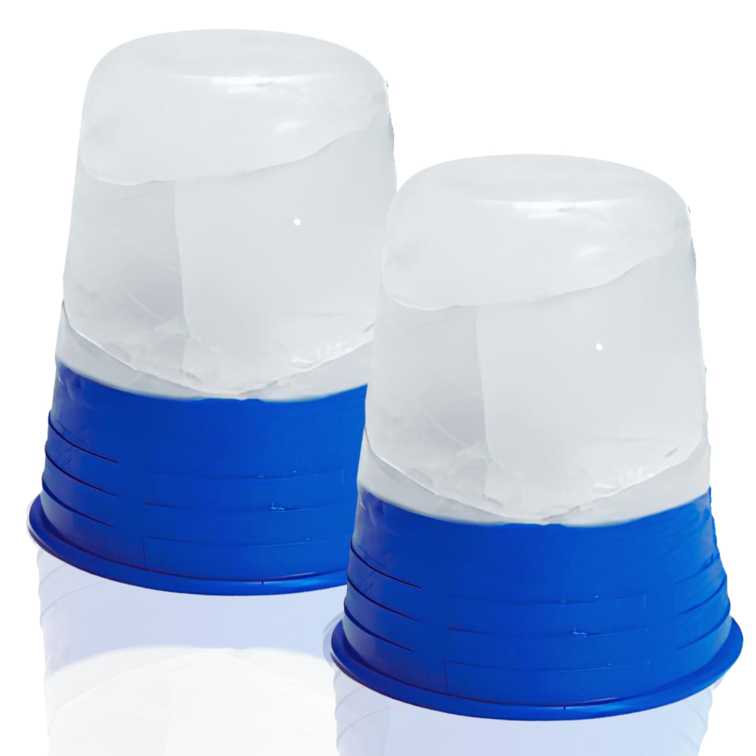 Cryocup: conjunto de dos herramientas para masaje con hielo en casa.