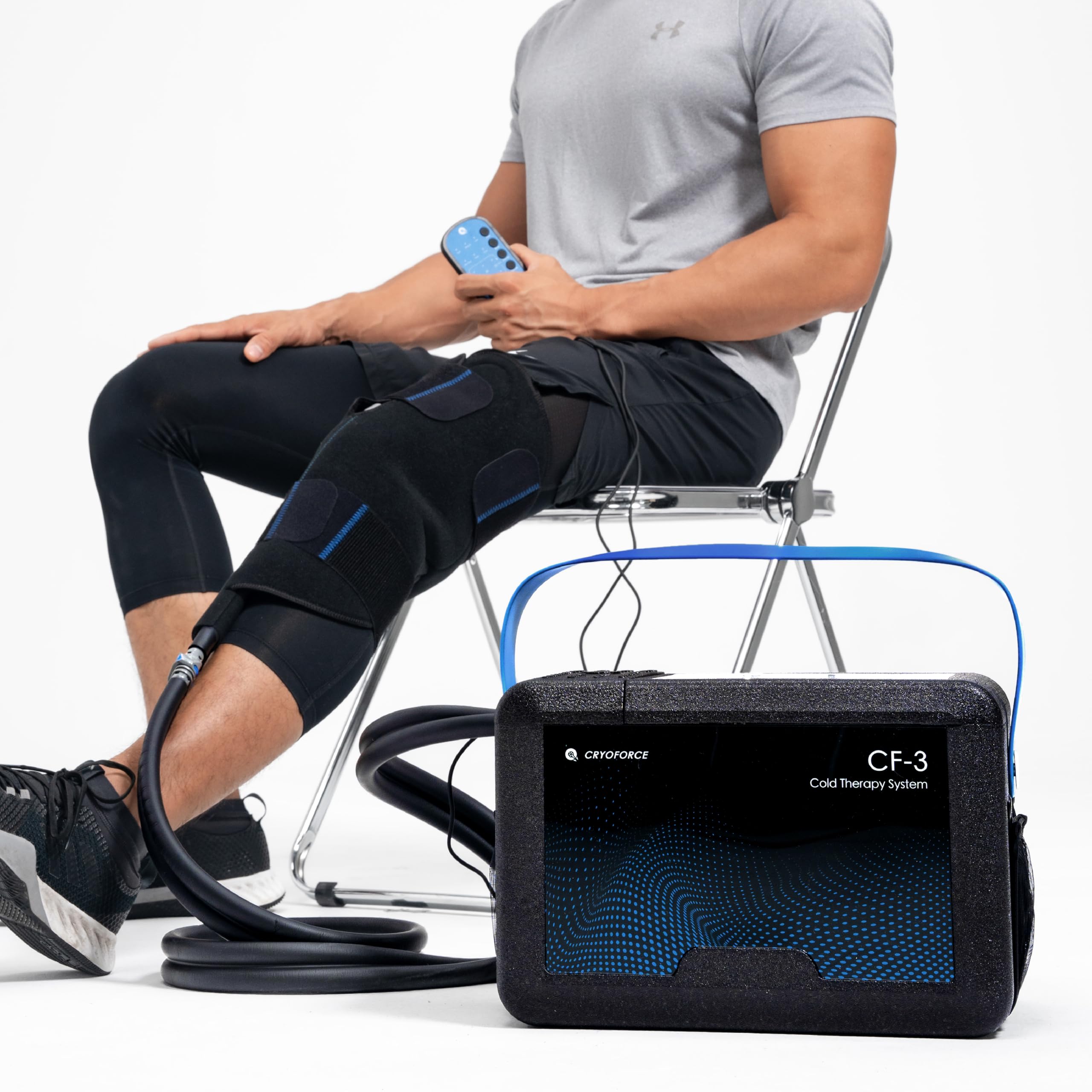 CRYOFORCE CF-3 Pro con reservorio 16,8 Qt para sesiones prolongadas y estables.