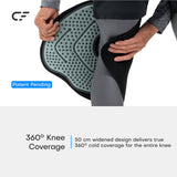 CRYOFORCE CF-3 Pro envoltura 360 para rodilla, cobertura amplia y enfriamiento uniforme.