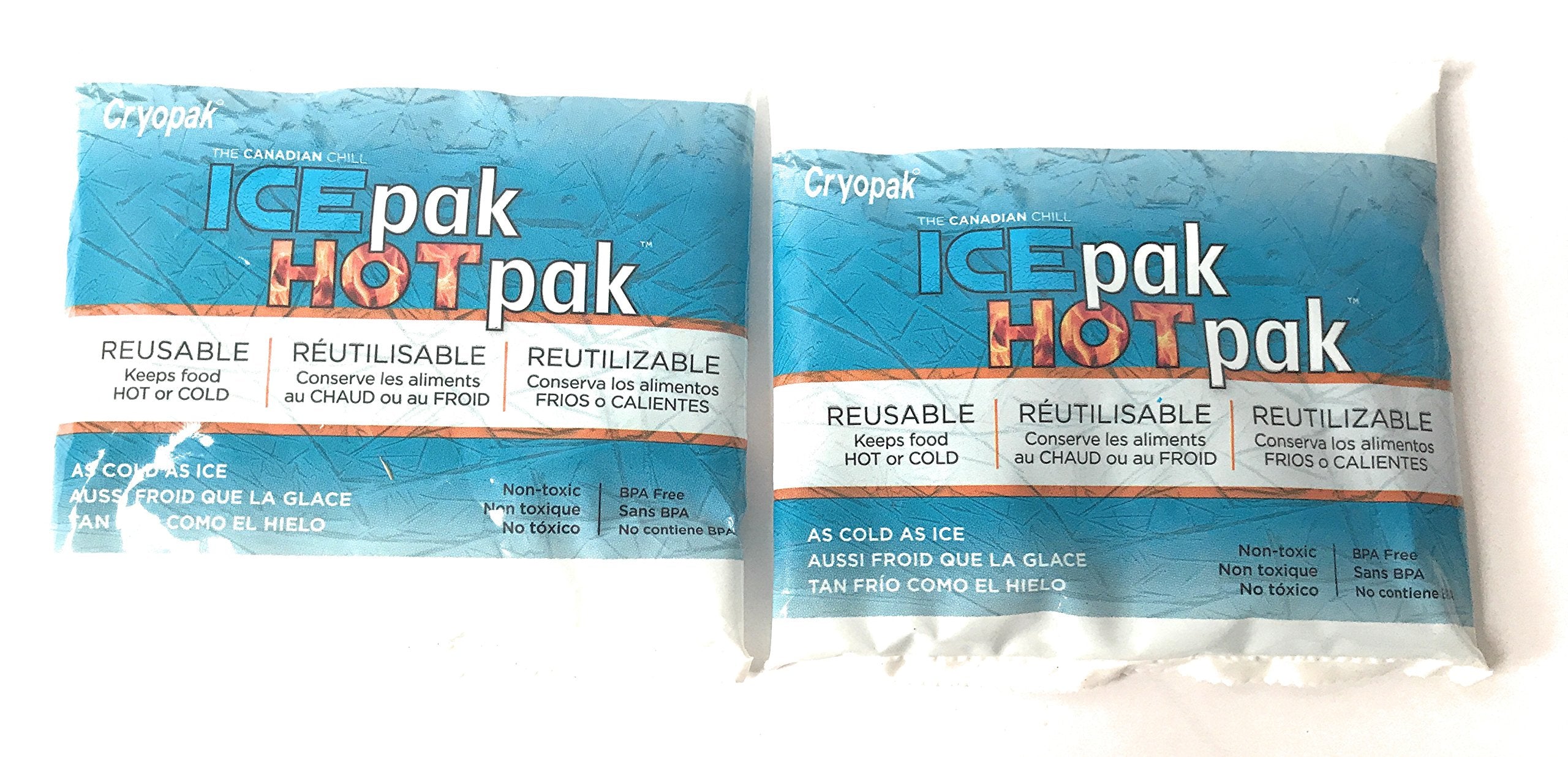 Cryopak paquetes de hielo reutilizables para almuerzos, tamaño compacto para fiambrera.