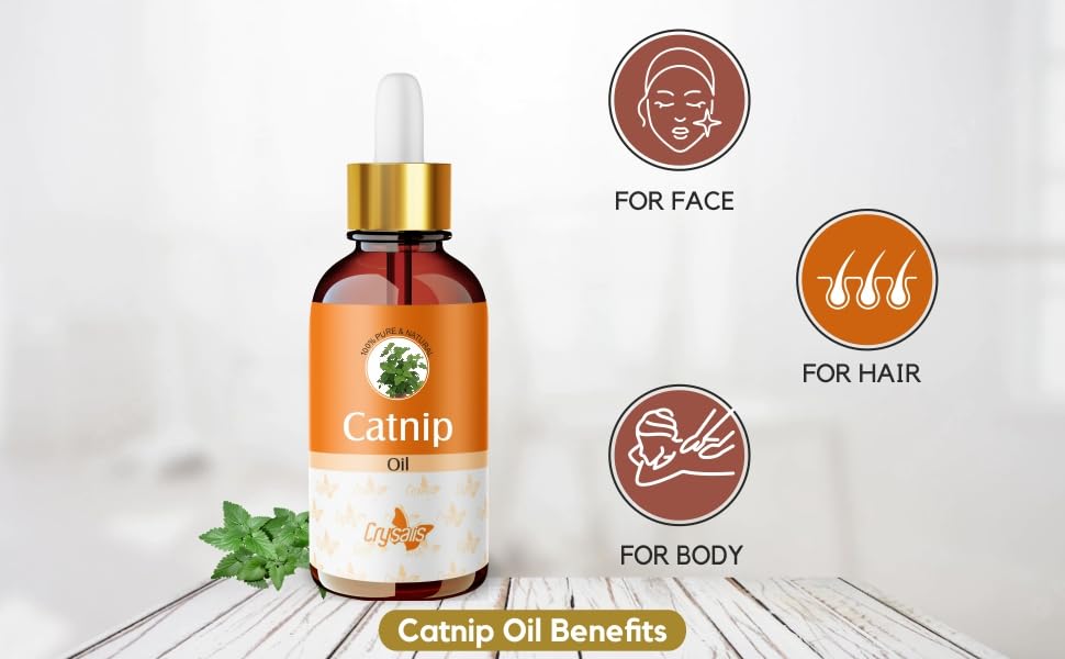 Crysalis Aceite Catnip Nepeta Catraria, packaging compacto listo para regalo