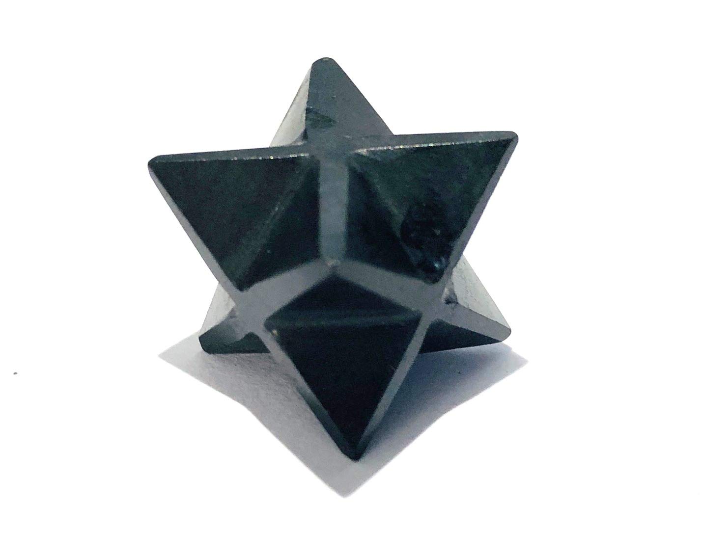CRYSTALMIRACLE Merkaba de turmalina negra para protección energética y enfoque