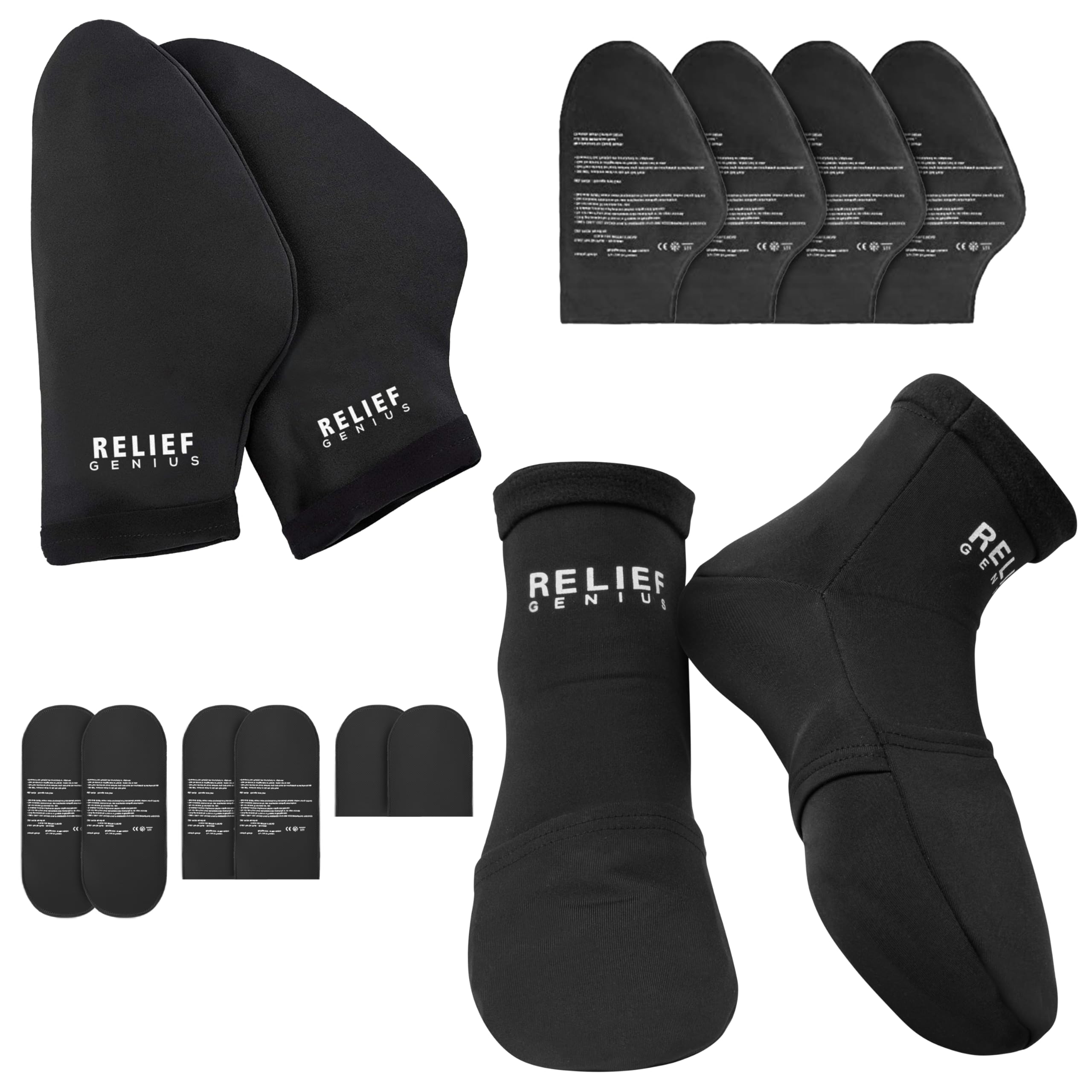 Guantes Relief Genius para terapia fría en las manos durante quimioterapia.