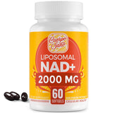 Cuerpo Sano NAD+ 2000 mg: frasco que muestra la dosis alta para energía celular.