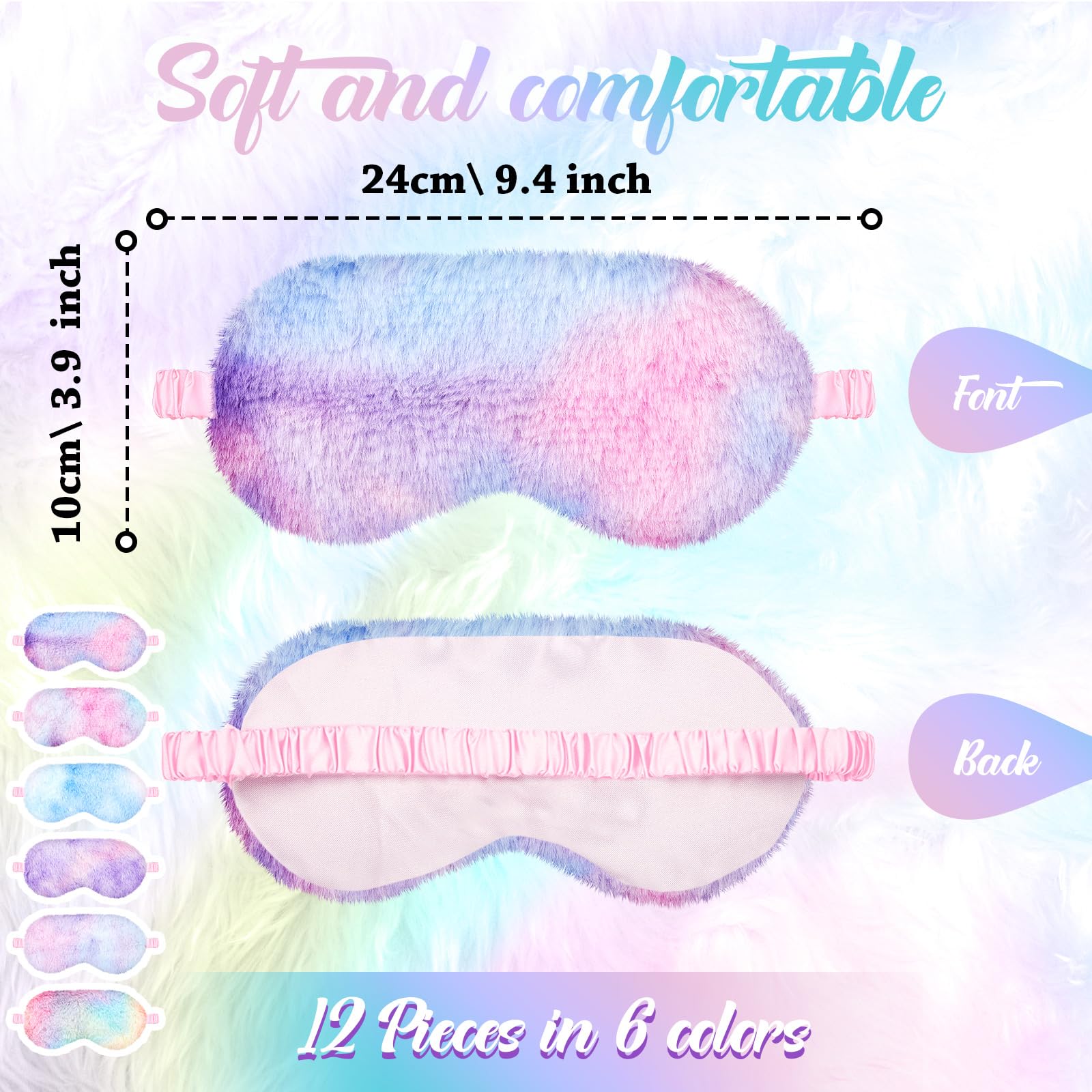 Cuffbow máscara de ojos con correa elástica suave para ajuste cómodo.