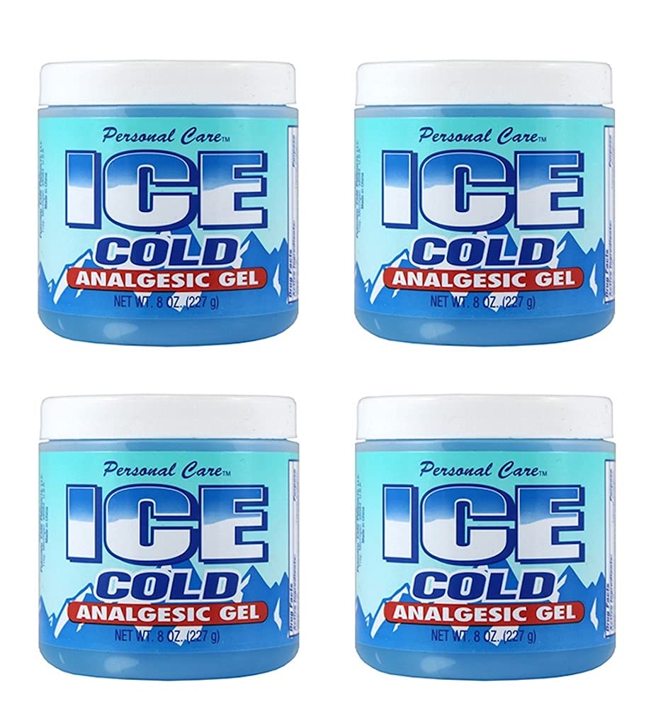 Gel Frío de Cuidado Personal alivia molestias musculares, aplicación no grasa y refrescante.