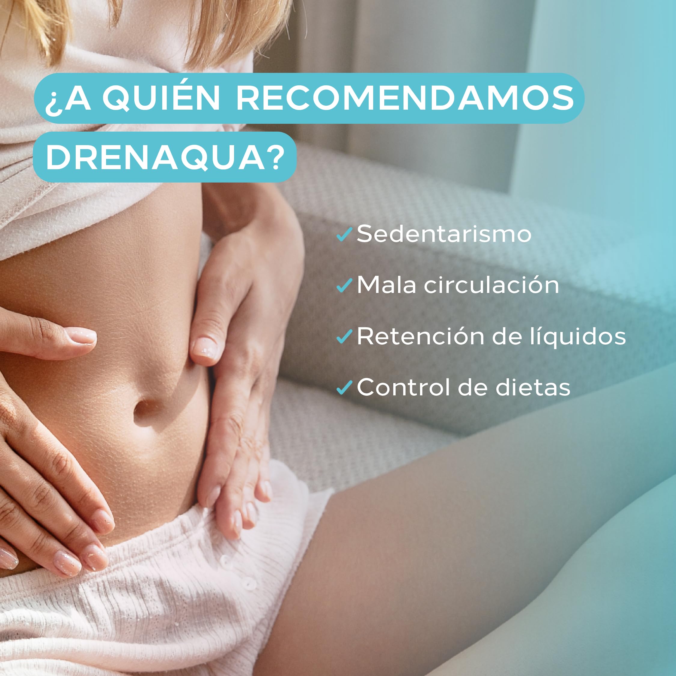 Cumlaude Drenaqua cápsulas - embalaje práctico para casa o viaje.