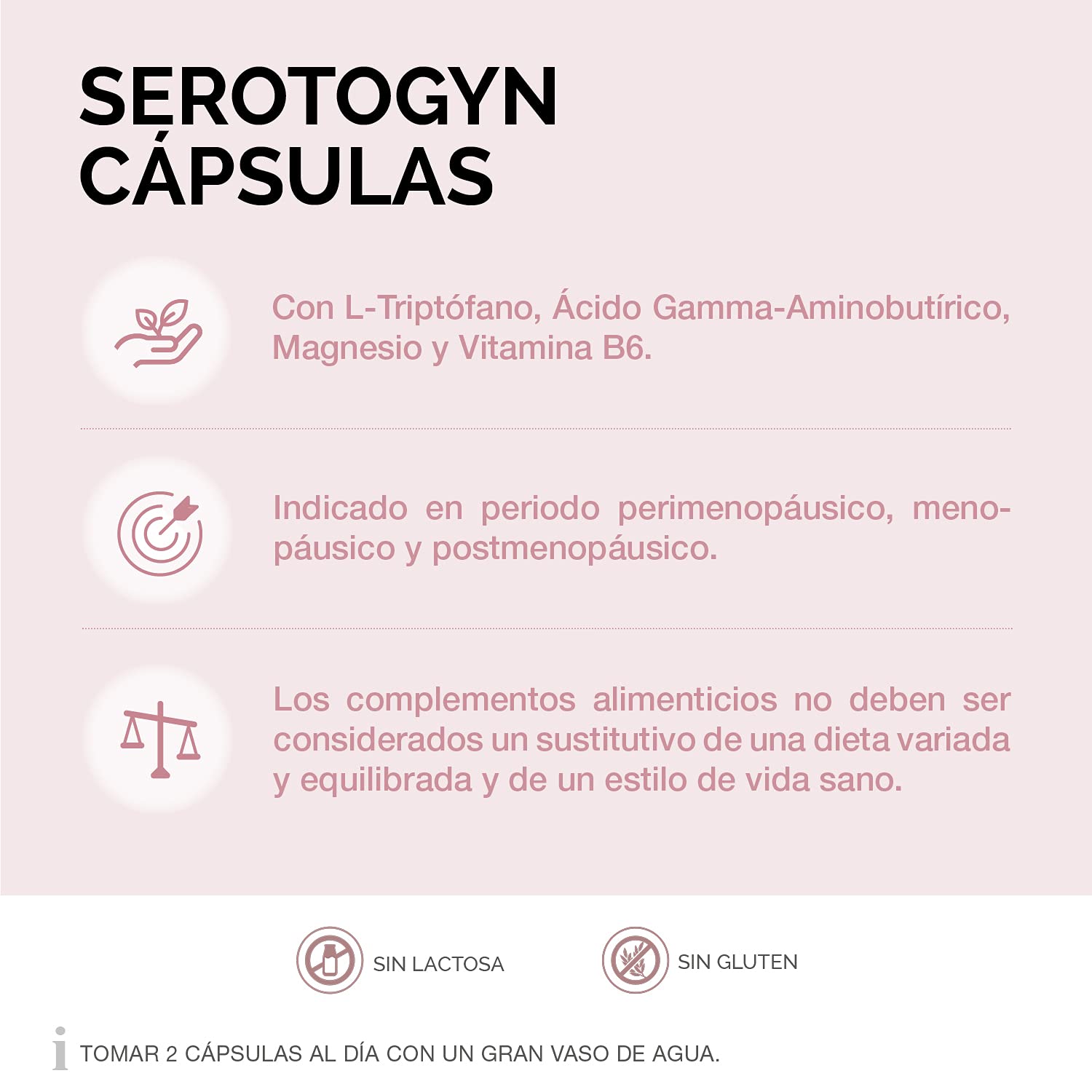 Cumlaude Serotogyn: etiqueta clara para conocer ingredientes clave.