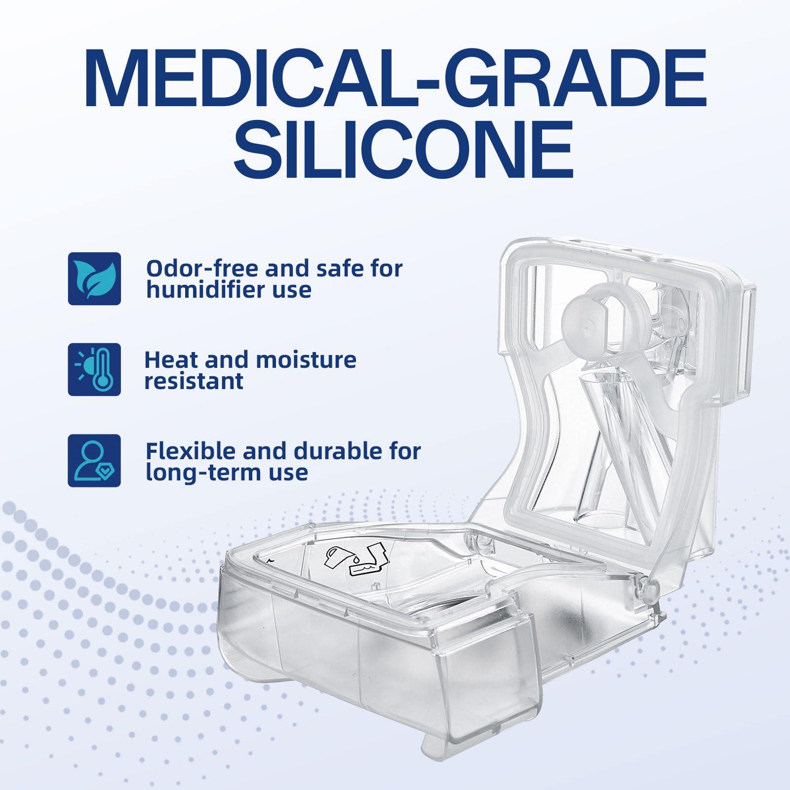 CUORD junta silicona AirSense 10, cámara de agua, detalle de compatibilidad y protección