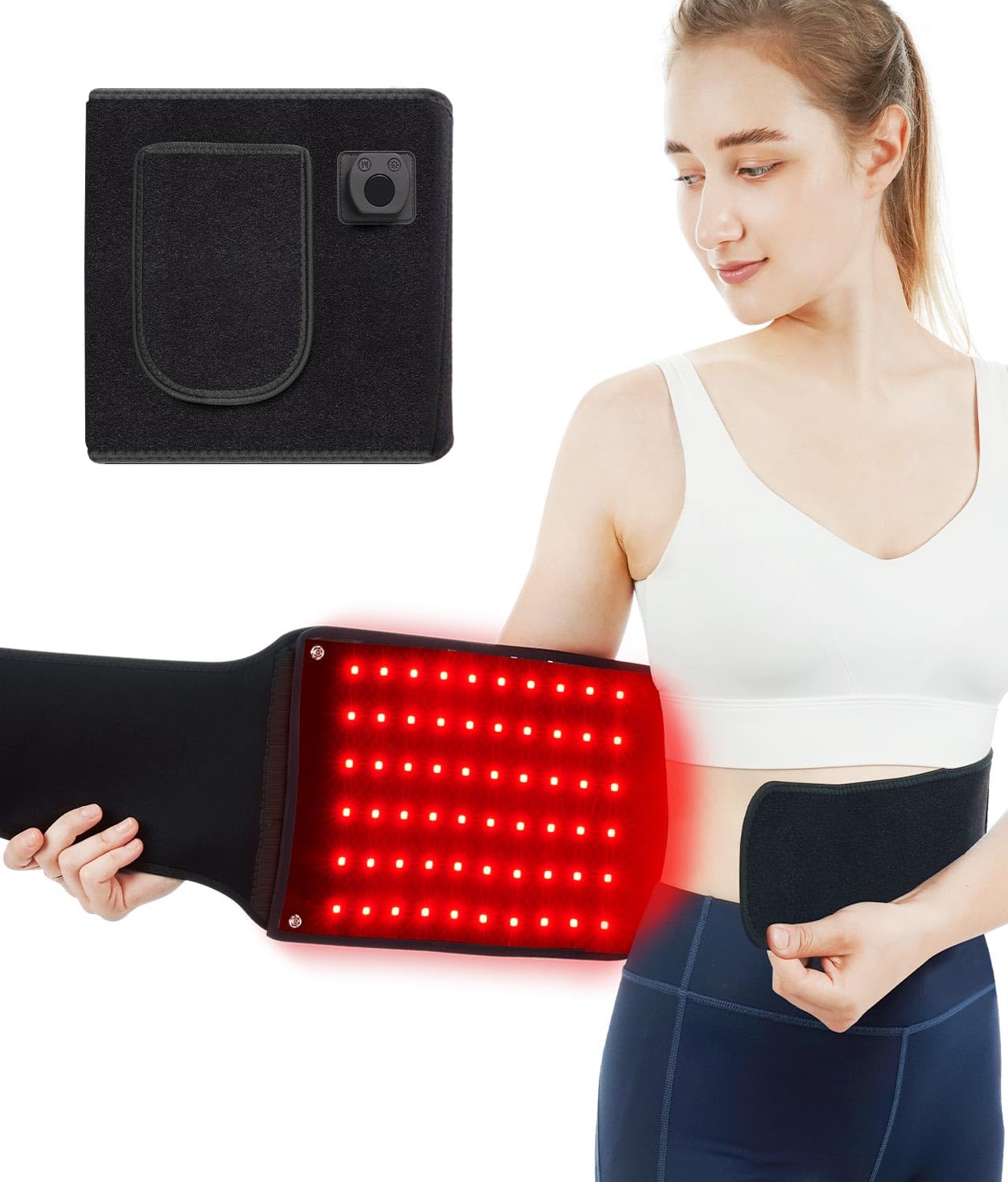 CUPID CARE Cinta terapia luz roja 660/850, enfoque cercano para piel saludable.