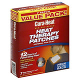 Parches Cura-Heat para cuello, hombros y espalda, calor suave para alivio temporal.