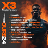 Cure24 Colostro Bovino X3 polvo ingredientes clave como probióticos y prebióticos