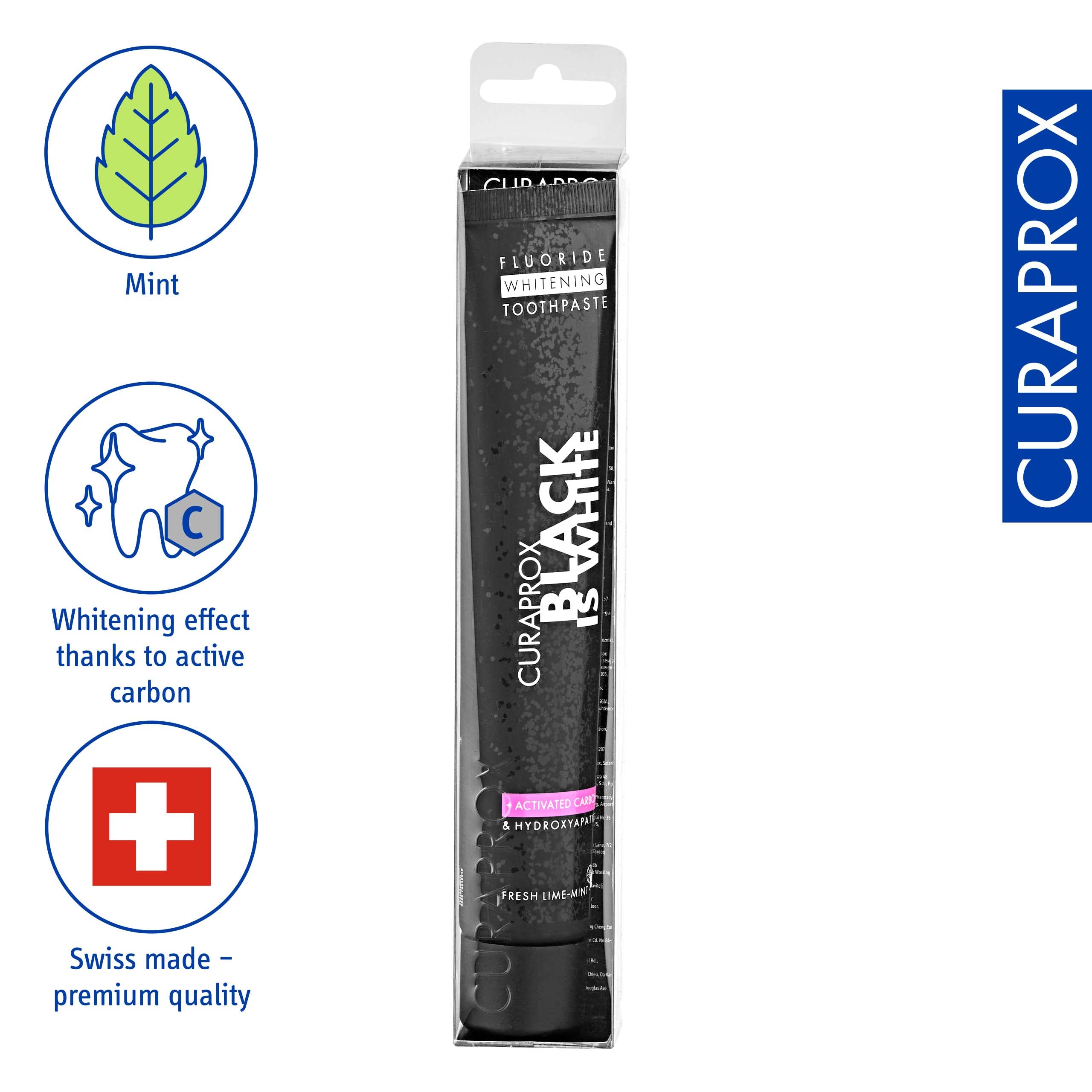 Curaprox: pasta-dientes-blanqueamiento-suave-efecto para uso diario.