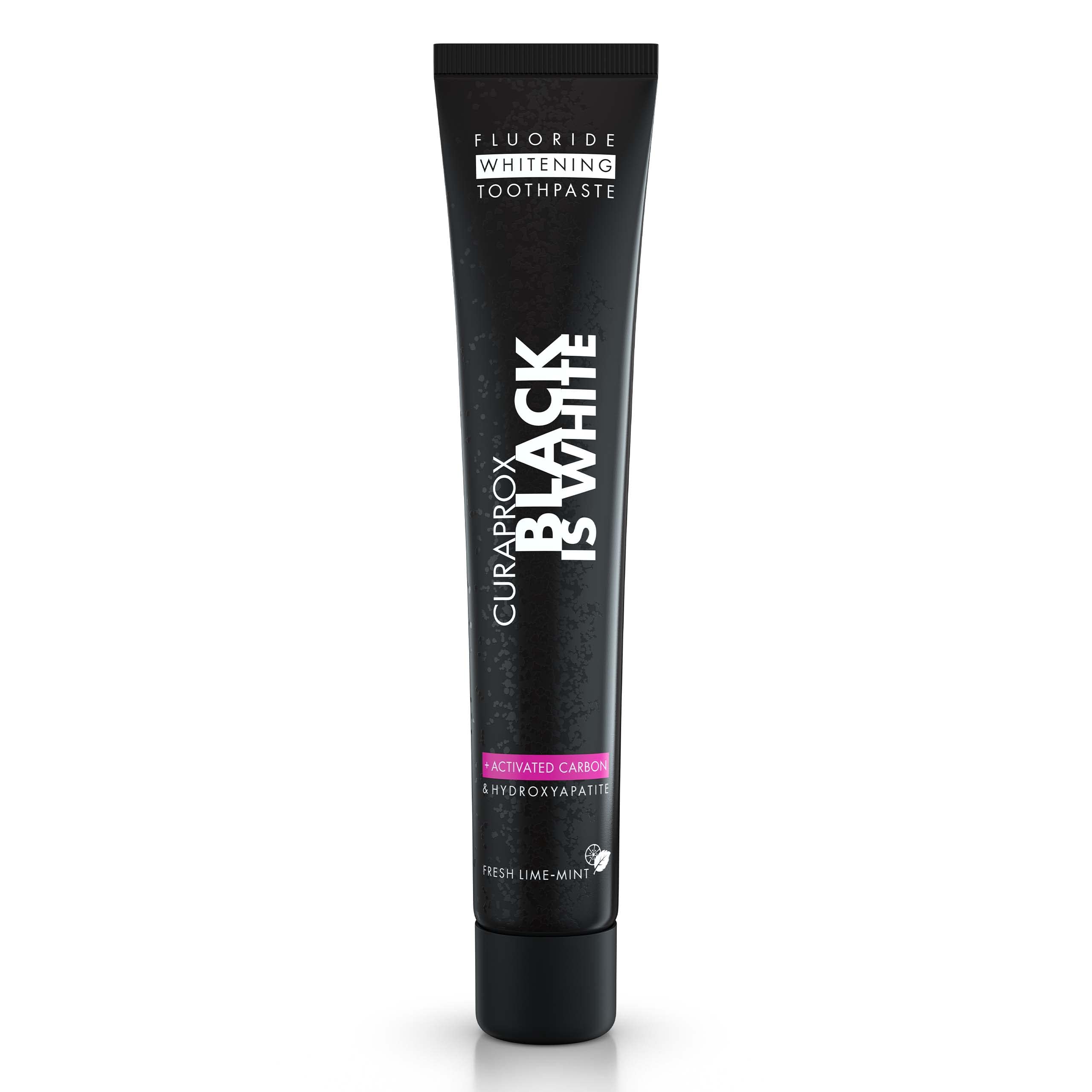 Curaprox: pasta-dientes-carbón-activo-tubo-90ml para blanqueamiento suave.