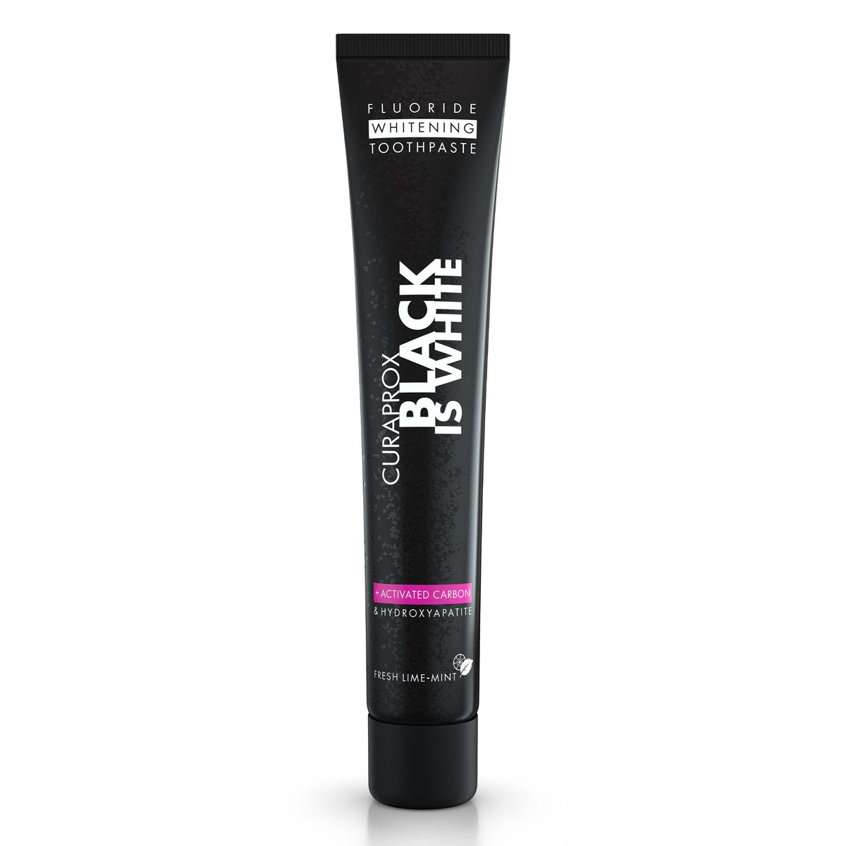 Curaprox: pasta-dientes-carbón-activo-tubo-90ml para blanqueamiento suave.