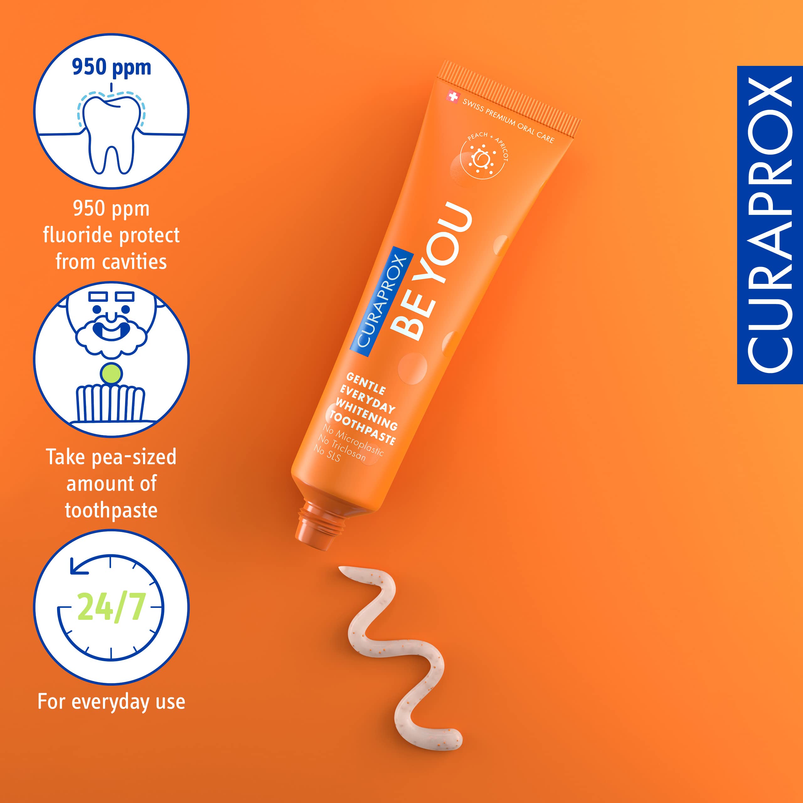 Curaprox Cuidado oral diario para una rutina constante y conveniente.