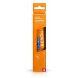 Curaprox Pasta de dientes sabor durazno-albaricoque con mentol para experiencia refrescante.