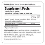 Etiqueta Curcuma Meriva Complex en Kyolic Formula 111, mayor absorción