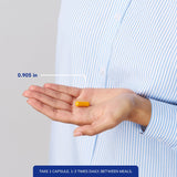 Etiqueta frontal de Curcumin 500, destacando Bioperine y beneficios antioxidantes.