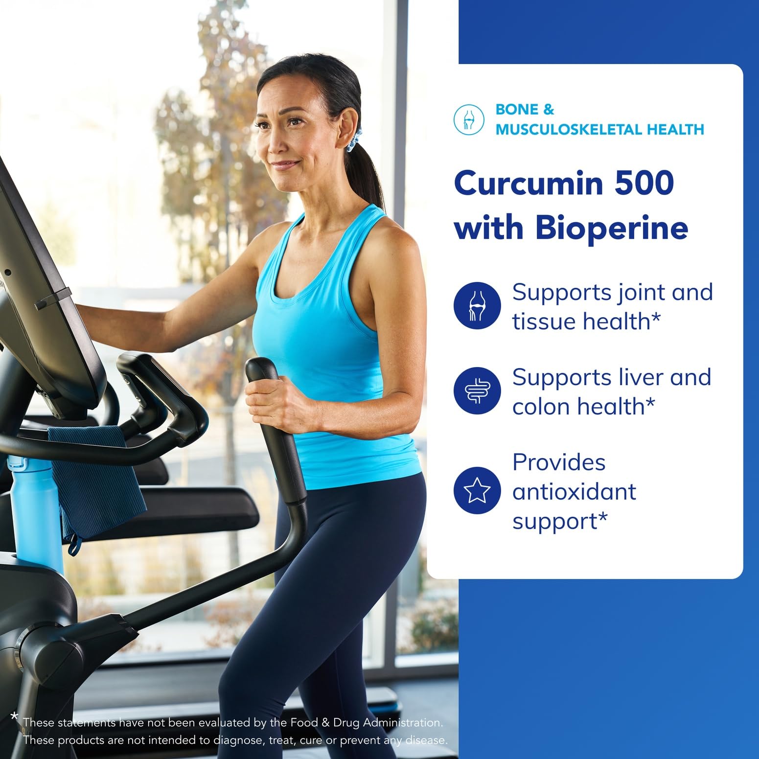 Cápsulas Curcumin 500 con Bioperine para mejor absorción.