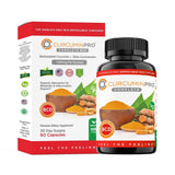 CurcuminPro Complete BCD: botella con cápsulas veganas para soporte articular y movilidad.
