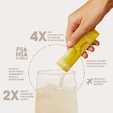 Cure Hydration: bebida en vaso, sabor cítrico y energía para el entrenamiento.