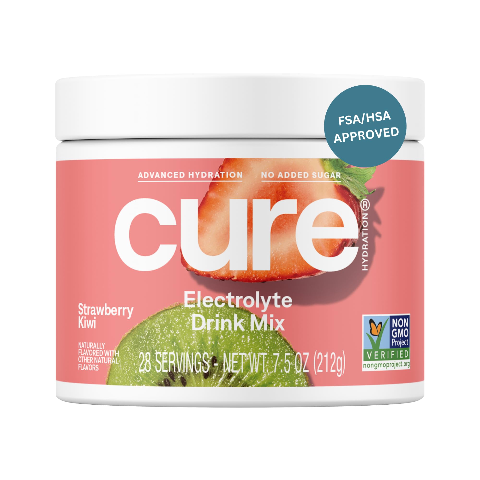 Cure Hydration: bote 28 porciones sabor fresa kiwi, hidratación rápida para entrenamientos