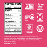 Empaque de Cure Hydration con 8 sobres para viajar y usar.