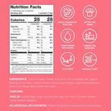 Cure Hydration ingredientes reales: coco, frutas y verduras para un sabor natural.