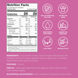 Cure Hydration ingredientes-reales-coco-frutas: electrolitos con ingredientes naturales para niños.