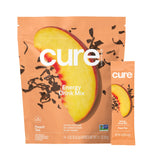 Cure Hydration melocotón: paquete de 14 sobres para hidratación rápida.