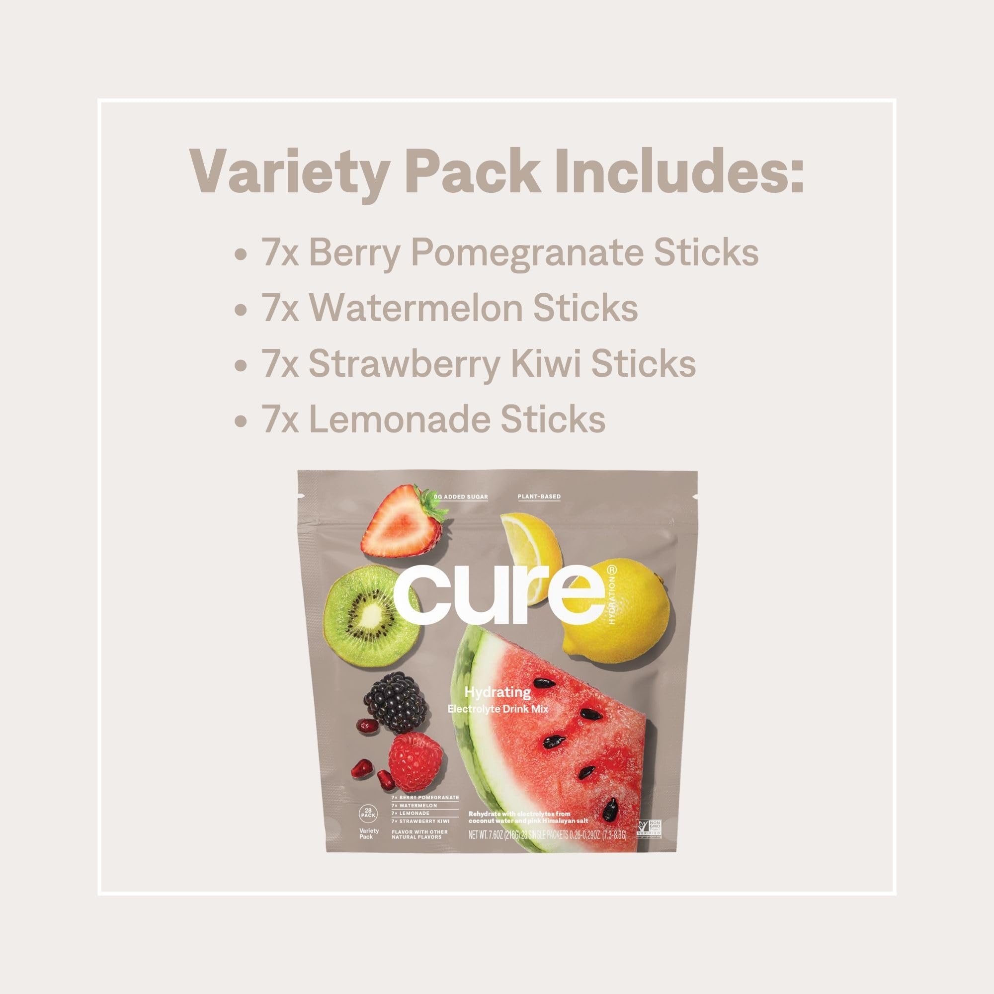 Cure Hydration: sabor fruta natural con jugos reales para beber