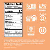 Cure Hydration melocotón: sobres disolviéndose en agua para empezar.