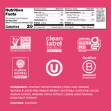 Cure Hydration: vaso con Tropical Punch disuelto para reponer electrolitos tras la actividad