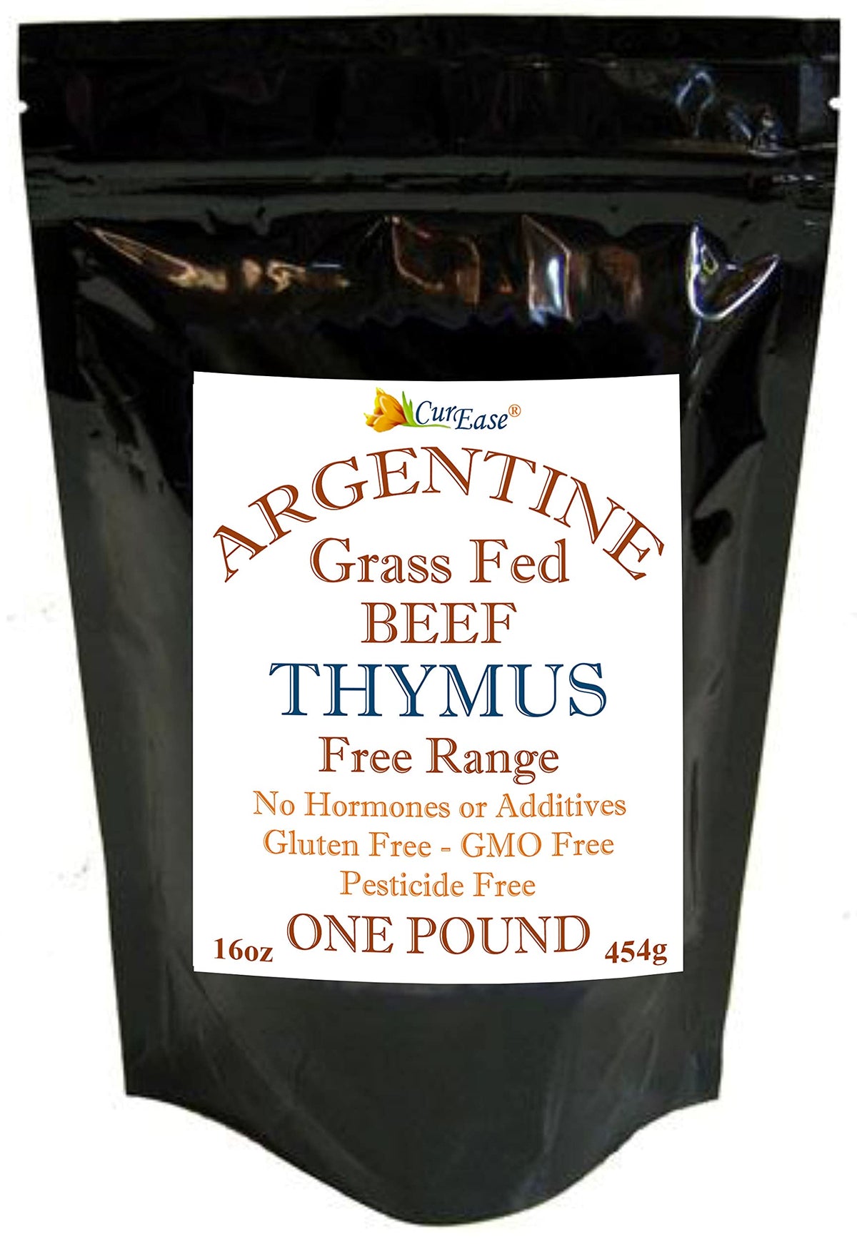CurEase Timo de res argentino, polvo puro, nutrición natural para apoyar la vitalidad