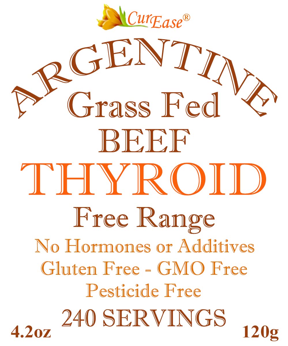 CurEase tiroides de res: polvo fino listo para batidos.