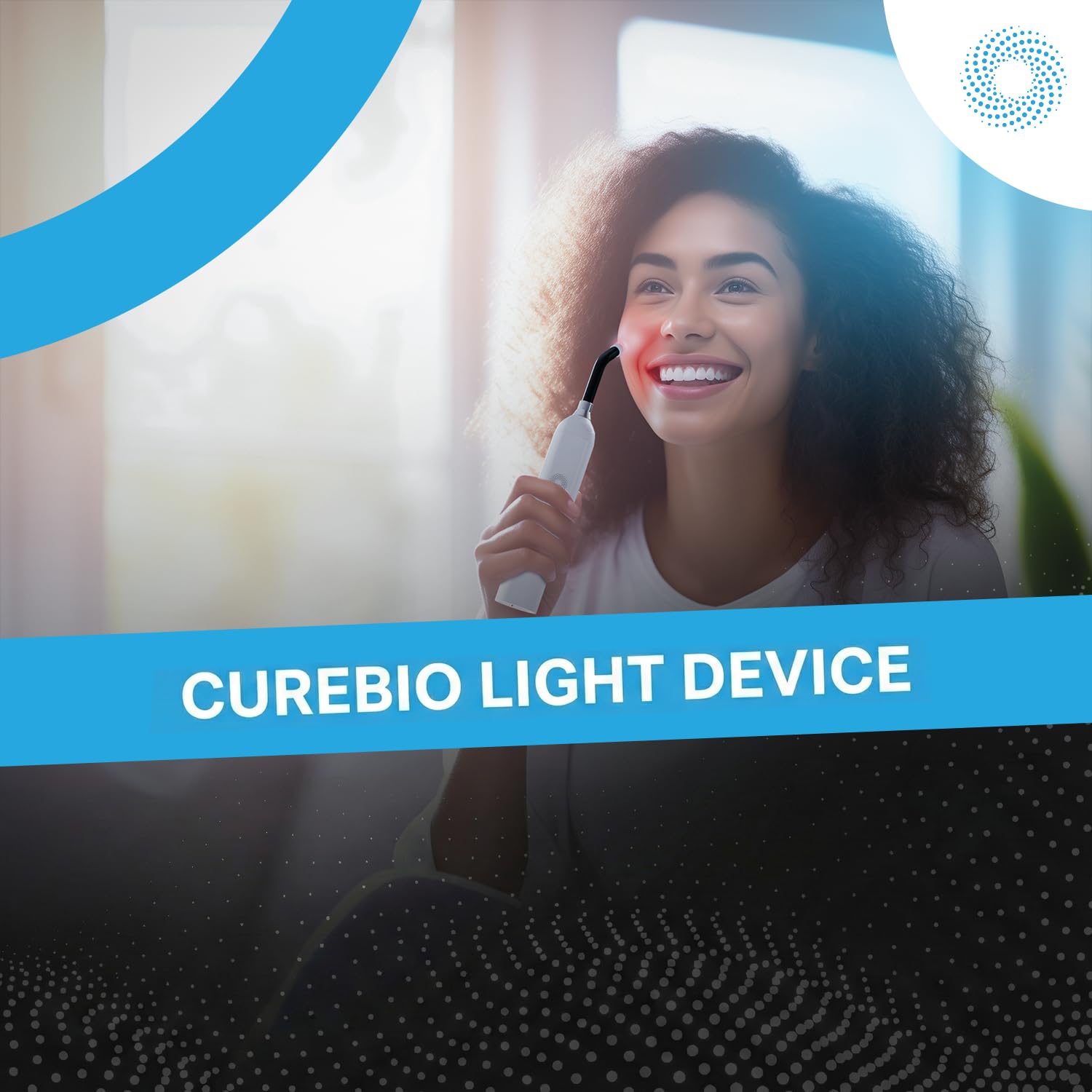 CureBio: luz azul para nariz, uso superficial en la piel.
